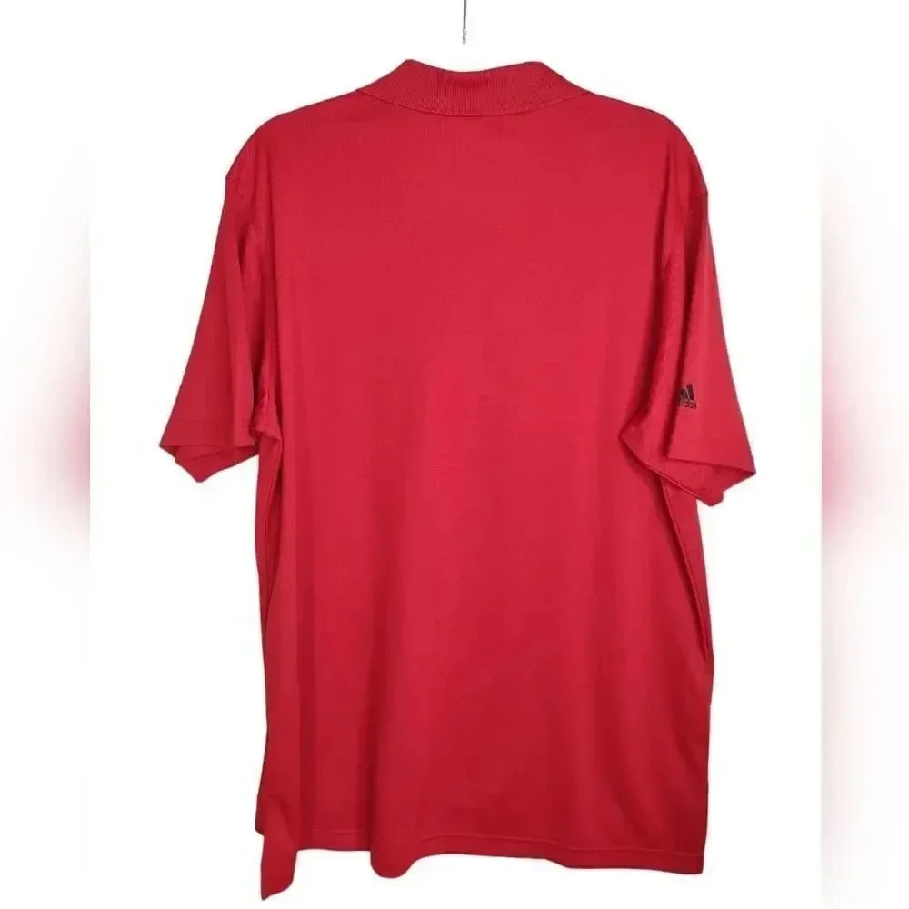 Adidas Golf Polo Shirt Belleair Florida Red size Large